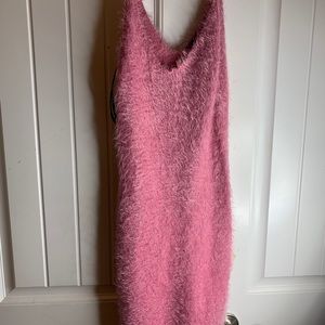 Forever 21 mini pink fuzzy dress